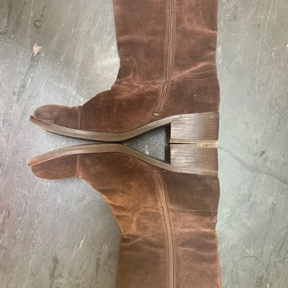 Jessica Simpson Brown Suede Boots SZ  9.5 - Picture 3 of 6